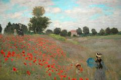 Paris Musee D'Orsay Claude Monet 1873 Poppies at Argenteuil 